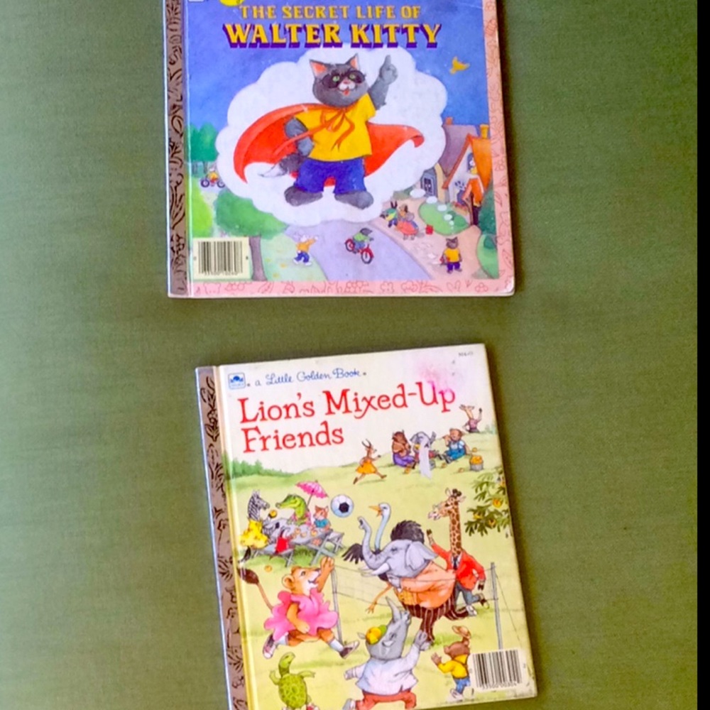Vintage 1980’s Big Little Golden Book and little